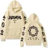 Sudadera con capucha gráfica de algodón para hombre, talla europea, con logo de banda de malos augurios, divertida, transfronteriza