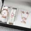 Reloj de Mujer Modelo Nuevo Transfronterizo, Moda Deportiva, Casual, Lujo Ligero, Patrón de Estrella de Mar Incrustado con Diamantes Correa de Cuero Reloj de Cuarzo para Mujer
