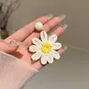 Brincos de girassol franceses tecidos à mão personalidade única exagerada brincos de primavera e verão brincos de flor para férias na praia