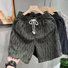 Shorts masculinos da moda estilo Chanel para o verão, de corte solto, comprimento de cinco pontos, adequados para praia, casuais, modernos, calças versáteis, calças esportivas