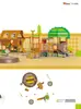 Gran tobogán al aire libre, tobogán para jardín de infantes, columpio, combinación, equipo de plaza comunitaria, instalaciones de juegos para niños al aire libre