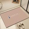 Alfombrilla absorbente de diatomeas suave para baño, alfombrilla antideslizante para puerta de inodoro, alfombra de secado rápido