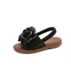 Sandalias de Verano para Niñas con Flor de Camelia, Suela Elástica Suave, para Casa y Exterior, Estilo Princesa