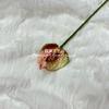 Simulación de palma roja con una sola mano, sensación de grulla llameante, palma de boda, traje suave, guía de camino, decoración floral, adornos florales para el hogar, simulación de flor