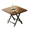 Mesa de Comedor Estilo Medieval Mesa Plegable Mesa de Comedor para el Hogar Mesa Pequeña Plegable para Casa de Renta Mesa Cuadrada Pequeña Simple