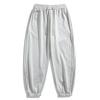 Pantalones de Punto de Algodón para Hombre Otoño 2024 Casual Deportivos Joggers Color Sólido Simple Pantalones de Nueve Puntos Estilo Coreano