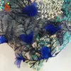 Bordado Nuevo Producto Rama Antigua Cheongsam Tela Bordada Punto Hecho a Mano Pedido Línea Multicolor Tejido Bordado Plano