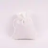 Bolsas de cordão imitação de linho compostas em estoque, bolsas de linho com cordão para embalagem de joias e presentes, bolsas de armazenamento de linho no atacado