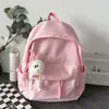Mochila Estética de Alto Valor Leche Dopamina Fufu para Niñas, Estilo Coreano Simple para Estudiantes de Secundaria y Preparatoria, Mochila Compacta para Estudiantes Universitarios para Clase