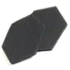 Filtro de algodón con agujero redondo cuadrado Filtro de agua de repuesto Esponja negra de agujero grueso bioquímico Filtro de ventilador hexagonal Algodón