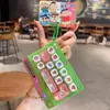 Llavero Oficial de Crayon Shin-chan con Botón de Alivio del Estrés de 14 Cuadrículas Dibujo Animado Lindo Juguete Divertido de Presionar y Disfrutar Regalo