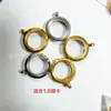 Joyería Wholesale con Bordes de Acero de Titanio 30m'M Redondo Esmerilado Unilateral Doble Cara Caja Gawu Thangka Colgante Amuleto de Buda