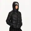 Chaqueta de Algodón Estilo Americano con Capucha y Cremallera Diagonal de Nuevo Tamaño Grande para Mujer, Corta de Corte Holgado, Abrigo Cálido para Pareja