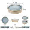 Série Mar Estelar Louça de Melamina Panela Quente Churrasco Restaurante Buffet Tigelas e Pratos Criativos de Imitação de Porcelana Prato para Molho Conjunto de Louças