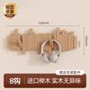 Perchero de Pared para Llaves de Piano de Madera Maciza Gancho para Ropa Colgante de Pared para Dormitorio Entrada Puerta Trasera Almacenamiento Perchero sin Perforaciones