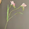 Orquídea de Nieve Artificial Fragante de Tallo Único con 2 Ramas, Orquídea Pequeña, Orquídea Perfumada, Flor de la Tarde para Decoración del Hogar, Habitación Modelo y Decoración de Diseño para Bodas