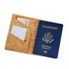 Etiqueta de Equipaje de Corcho al por Mayor Transfronteriza Portapasaporte Set de Bolso para Pasaporte y Etiqueta de Equipaje de Corcho