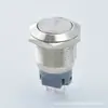 Fornecer Botão Metálico Inching Auto-Travante à Prova d'Água de Cabeça Plana 22mm Sem Luz, Microinterruptor Metálico de Pino Pequeno