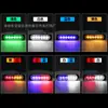 Luz de advertencia de 6 LED de una sola fila de alto brillo 12-24v para camión, motocicleta, camioneta, luz estroboscópica para coche