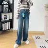 Essencial para corpo em formato de pera! Soltos, perna larga~Novos jeans femininos vintage de outono, cintura alta, emagrecedores, que valorizam a silhueta, calças de perna reta