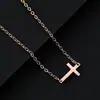 Materiales Europeos y Americanos Transfronterizos en Blanco para Impresión Láser UV a Color Regalos Navideños Placas Militares Cadena Plana de Acero Inoxidable Grabada Collar