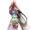 Bolsa de la Suerte Llavero Colgante Bolsa Cadena de Teléfono Correa de Mano Oro Puro 999 Accesorio Creativo de Regalo para Novia o Mejor Amiga