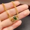 Pulsera Transfronteriza de Diopsita Natural para Mujer, Accesorio de Nicho de Alta Gama, Joyería de Plata 925, Joyería de Lujo 5*7, Venta Directa de Fábrica
