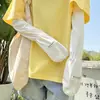 Verão Novo Cor Sólida Renda Protetor Solar Mangas Femininas Anti-ultravioleta Braço Seda Gelada Luvas Protetor Solar Dirigindo Mangas de Gelo