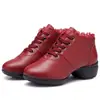 Sapatos de dança para mulheres, sapatos de dança para adultos, chinelos, sapatos de dança, sola macia, dança quadrada, botas de salto médio, sapatos de dança social modernos de salto médio