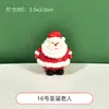 Bolsa de material DIY de pegamento en crema, nueva serie de Santa, hombre mayor, muñeco de nieve, casa, accesorios de muñeca pequeña, funda casera para teléfono móvil