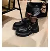 Versão em Couro de Vaca, Não Desbota~Lavável, Mocassins Texturizados em Couro de Cavalo com Fivela Dourada Pequena, Sapatos de Couro Femininos para Outono e Inverno