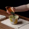 Taza de Agua Creativa Pintada a Mano Rinyu Guisong Manzanal Ganso Blanco Pequeñas Notas Elegante Taza de Café para Arte Latte Cerámica Doméstica Taza de Oficina
