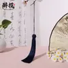 Estilo largo nuevo sombrero de piña borla alta calidad nuevo marcapáginas vertical colgante de coche colgante de abanico accesorios hechos a mano venta al por mayor