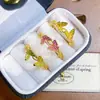 Nuevo Anillo Abierto de Mariposa de Goteo de Aceite Doble Esmaltado Estilo Palacio Medio Antiguo Chino Anillo de Lujo Ligero de Nicho de Temperamento