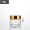 Frasco de Creme Vidro Transparente Frasco Cosmético para Cuidados com a Pele Frasco Amostra de Creme Facial com Tampa Frasco Vazio para Creme de Olhos Óleo Essencial