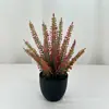 Bonsai de Urze Europeia Transfronteiriça Plantas Artificiais Plantas Verdes Decoração de Casa Nórdica Interna e Externa Plástico Vasado Decoração de Jardinagem