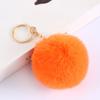 Llavero con bola de pelo de conejo Rex de imitación de 8 cm, exclusivo transfronterizo, colgante, accesorios para llavero, venta directa de fábrica