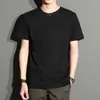 Playera de Manga Corta para Hombre Verano Nueva Cuello Redondo Manga Corta Estilo Coreano Ajustada Talla Grande Juventud Camiseta Base