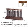 Botella Dispensadora Vertical de Granos de Café con Tapa de Madera, Frasco de Almacenamiento Sellado de Vidrio, Base de Exhibición de Granos de Café de Madera Maciza Color Nogal