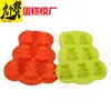 Nove likes forma de bolo de silicone forma de bolo de silicone kit com 6 peças forma de bolo em formato de flor ferramenta de panificação para forno