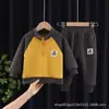 Meninos e meninas inverno Novo Bebê conjunto com veludo extra 01-3 anos bebê roupas infantis engrossado outono e inverno estilo estrangeiro roupas da moda