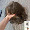 Peruca para cabeça inteira para mulheres, volumosa, sem marca, estilo coreano, lã, cachos de ovo, temperamento francês, versátil, peruca de cabelo curto para cabeça inteira