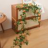 Guirnalda de Rosas Artificiales Flor Falsa Decoración de Conducto de Aire Acondicionado Cubierta de Enredadera Planta de Enredadera de Plástico Paisajismo Techo Pared