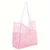 Bolsa de Playa Amazon Bolsa de Malla para Hombro para Hombre y Mujer Salida Portátil Lavable Bolsa de Almacenamiento para Ropa de Natación