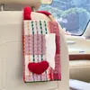 Caixa de Lenços para Carro Personalizada pelo Fabricante Bolsa Criativa para Pendurar no Banco Traseiro do Carro Caixa de Lenços para Carro Multifuncional Fofa