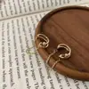 Presilhas de Orelha com Franjas Estilo Coreano Anéis para Orelha Sem Furo Brincos de Corrente para Mulheres Design Único Camada Dupla Brincos Estilo Frio Brincos Atacado