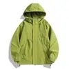 Chaqueta impermeable y cortavientos para exteriores de ajuste holgado con capucha para mujer, ropa de talla grande para mujer, chaqueta para hombre