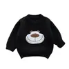 Roupas de Inverno para Bebê Meninas Animal de Desenho Animado Pelúcia Tricô Pulôver Suéter Estilo Ocidental Bebê Menina Top Quente