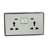 Panel de pared enchufe interruptor oculto ultrafino doble control unipolar doméstico apertura única control único multifunción explosiones de Amazon