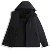 Tallas Grandes Nueva Chaqueta de Montañismo para Exteriores para Hombre Chaqueta Impermeable a Prueba de Viento Tres en Uno Desmontable Engrosada Chaqueta de Otoño e Invierno para Mujer